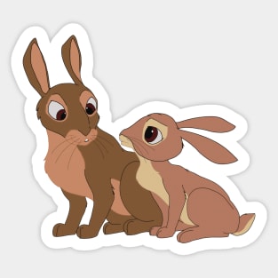 Hazel and Fiver Sticker